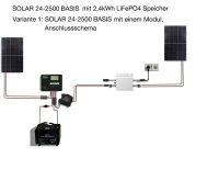 SOLAR 24-2500 BASIS mit 2,4kWh LiFePO4 Speicher als Nachrüstpaket für Balkonkraftwerk um tags/abends/nachts mit eingestelltem Strom zu liefern, Leistung 100-200W Baden-Württemberg - Marbach am Neckar Vorschau