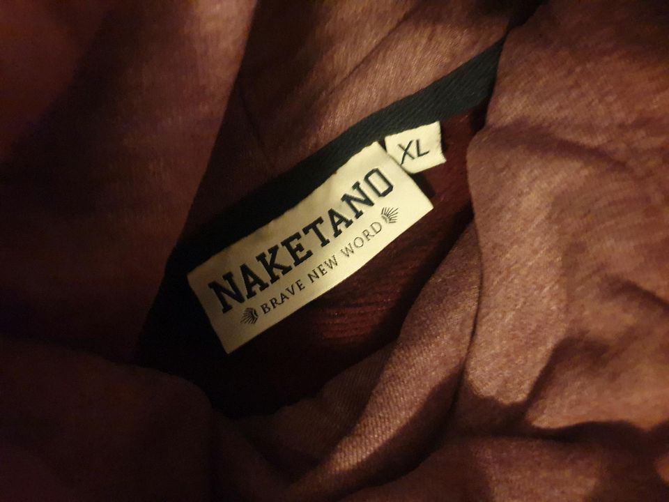 Naketano Pulli/Pullover Weinrot in Böhme