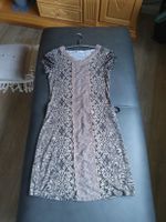 Street One Jersey-Kleid taupe-schwarz gemustert Gr.36 knielang Nordrhein-Westfalen - Finnentrop Vorschau