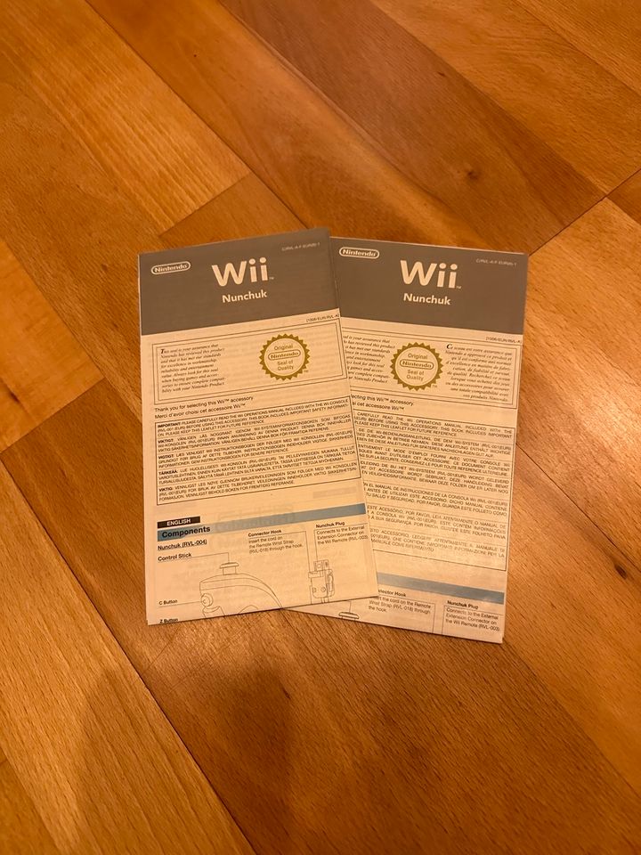 Nintendo Wii Anleitung Handbuch Remote Nunchuk Kurzanleitung 2007 in Raesfeld