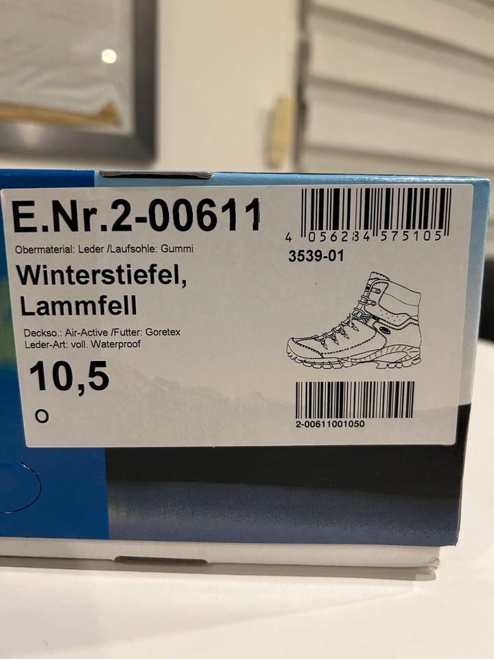 Meindl Winterstiefel Lammfell 2-00611 (Größe 45/10,5) in Weingarten (Baden)