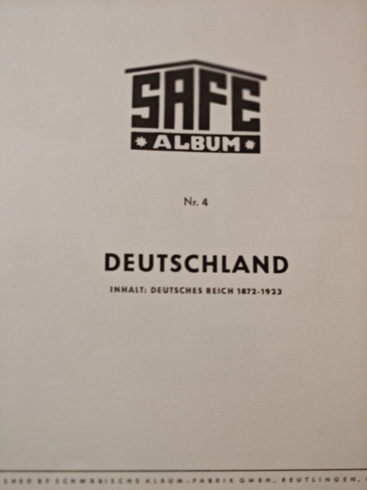 BRIEFMARKEN Safe Album 4 Deutsches Reich 1873 1923 in Köln