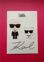 Rarität: Klapp-Postkarte mit Karl Lagerfeld Stickern Nürnberg (Mittelfr) - Oststadt Vorschau