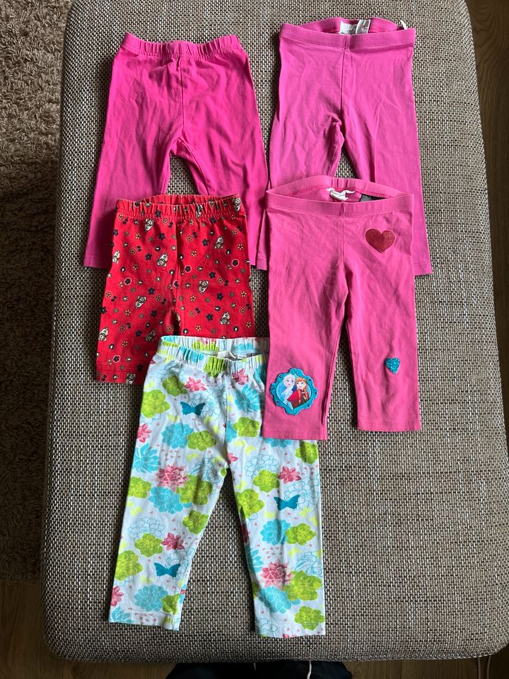 5er Paket Leggings 3/4 Bein ab Gr. 92 in Uebigau-Wahrenbrueck