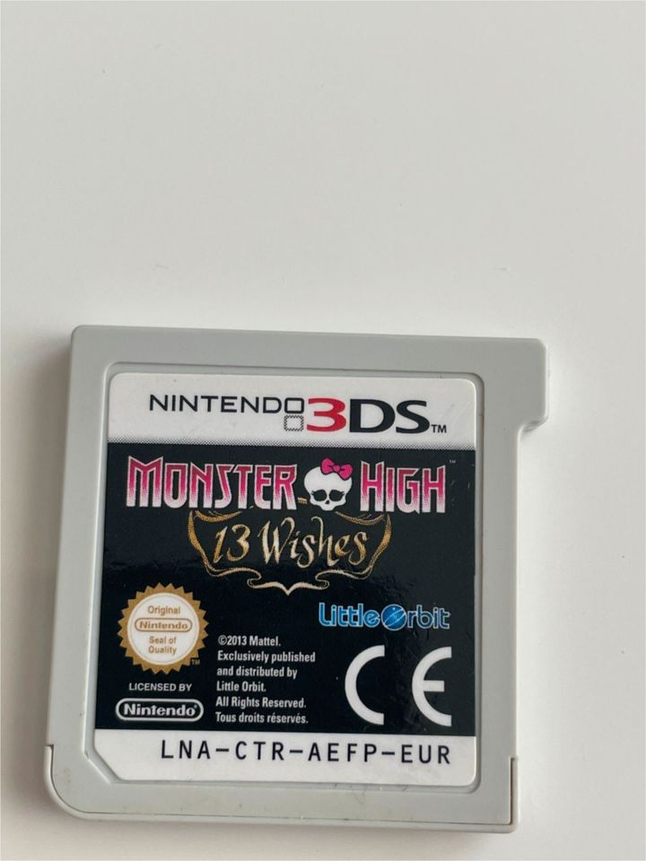 Monster High: 13 Wünsche (Nintendo 3DS, 2014) nur Modul in Frankfurt am Main