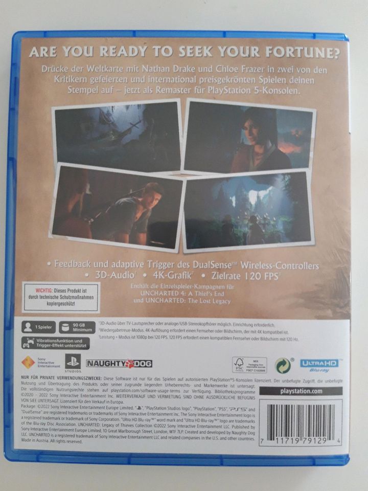 Uncharted 4 Legacy of thieves collection PS5 in Schapen