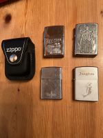 4 Zippo Feuerzeuge,1 original Harley-Davidson,1Zippo-Gürteltasche Schleswig-Holstein - Schiphorst Vorschau