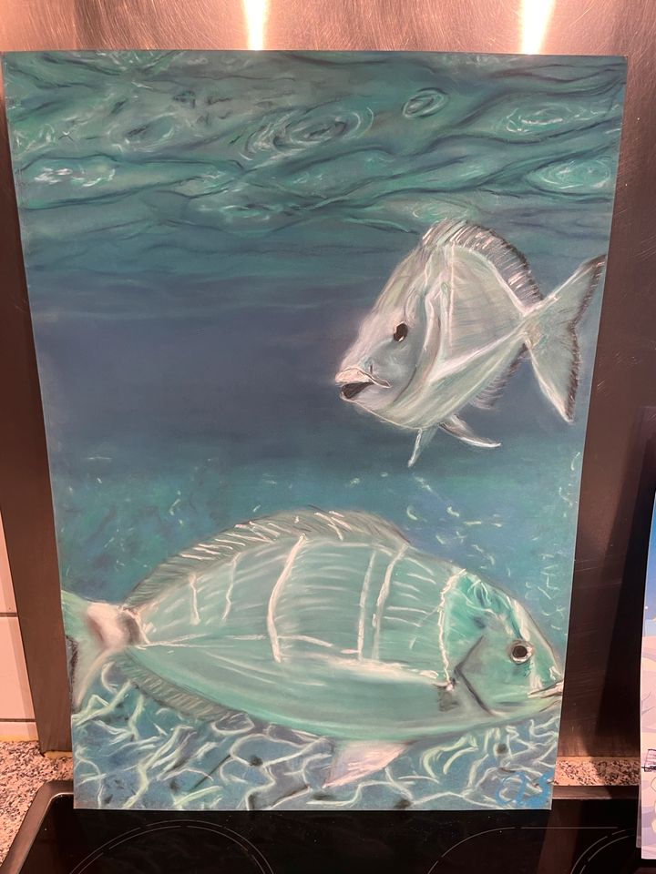 Bild/ Gemälde Formentera unter Wasser - Fische in Düsseldorf