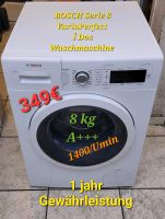 BOSCH Serie 8 Waschmaschine 8kg A +++1jahr Gewährleistung Nordrhein-Westfalen - Mönchengladbach Vorschau