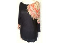 Pullover Strick-Pulli dunkel-blau orange Paisley-Muster 40 42 XL Berlin - Charlottenburg Vorschau