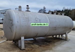 Benzintank Edelstahl 254x762mm 36 L - mit Edelstahldeckel