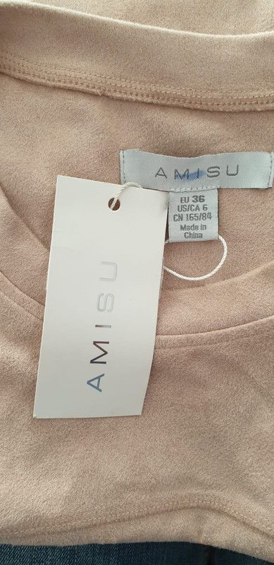 Amisu Mini Kleid 36 puderfarbend, NEU, Wildlederoptik in Braunschweig