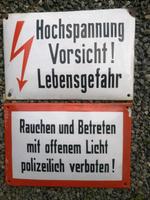 Alte Original DDR Schilder Emaileschild Vorsicht Schild Deko VEB Sachsen - Göda Vorschau