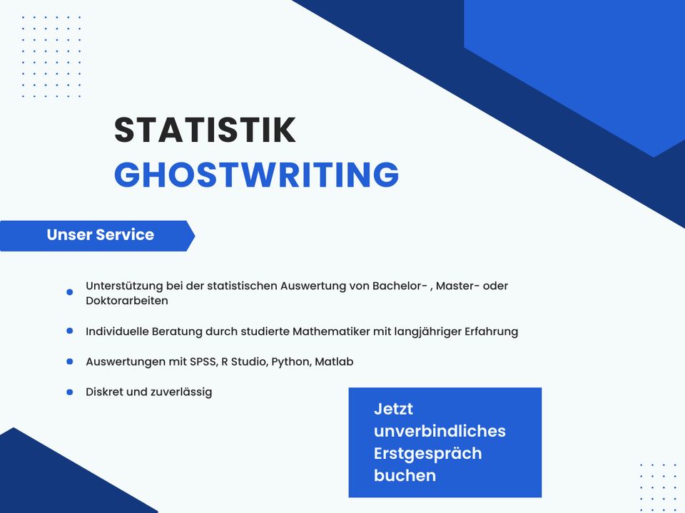 Statistik - Nachhilfe - Coaching - R-Studio SPSS Python in Würzburg