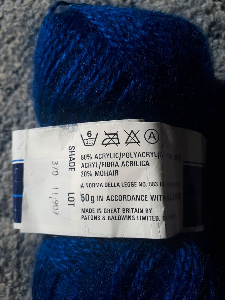 Strickwolle mit Mohair Anteil in Sauerlach