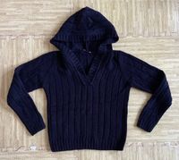 Strick Hoodie Kapuzenpullover schwarz S 34/36 Sachsen - Riesa Vorschau