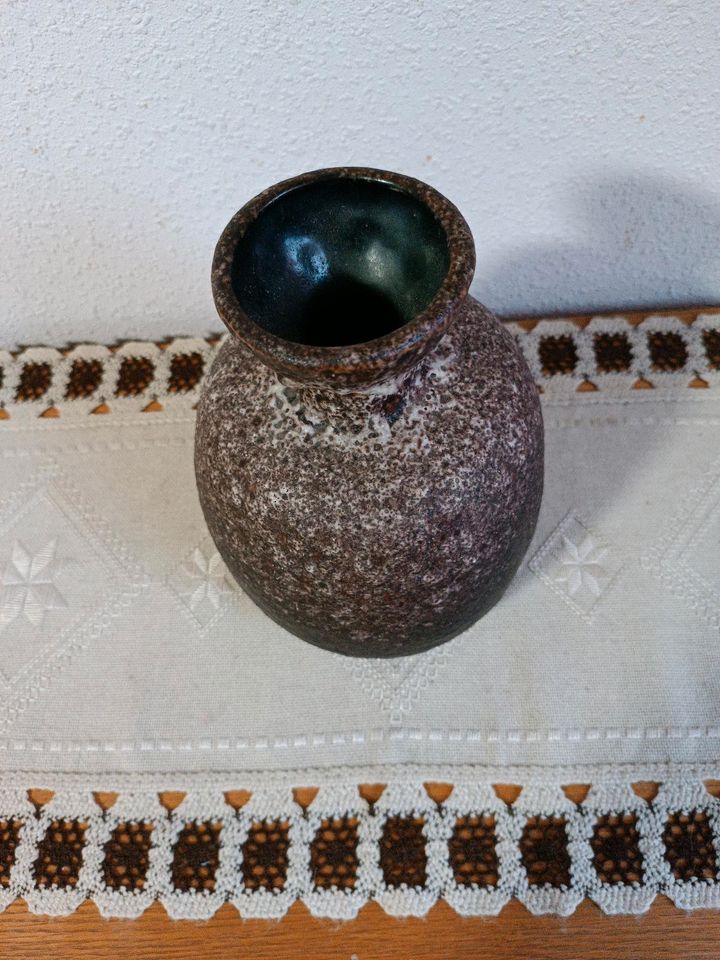 60 er 70er alte Ruscha Keramik 845 Vase Braun in Stadtallendorf