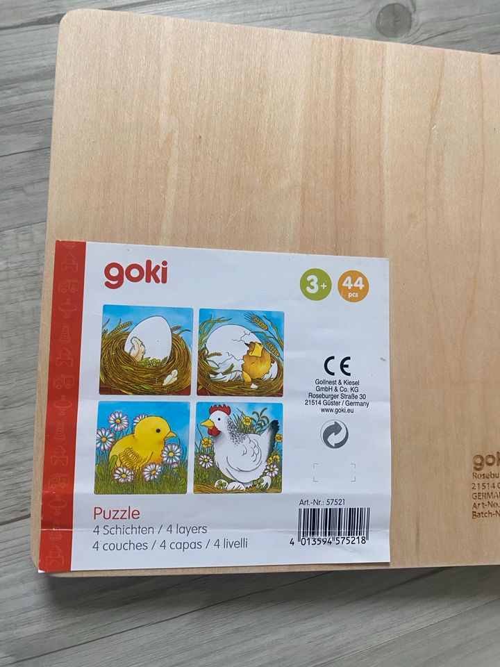 Goki Schichtenpuzzle das Huhn in Jörl