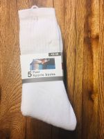 NEU 5 Paar Socken weiß 43-46 Tennis Sport Hessen - Gießen Vorschau