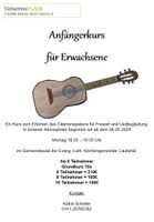 Gitarrenunterricht - Grundkurs für Erwachsene Bayern - Coburg Vorschau