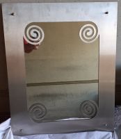Handgefertigter Spiegel aus dickem Edelstahlblech zu verschenken Baden-Württemberg - Karlsruhe Vorschau