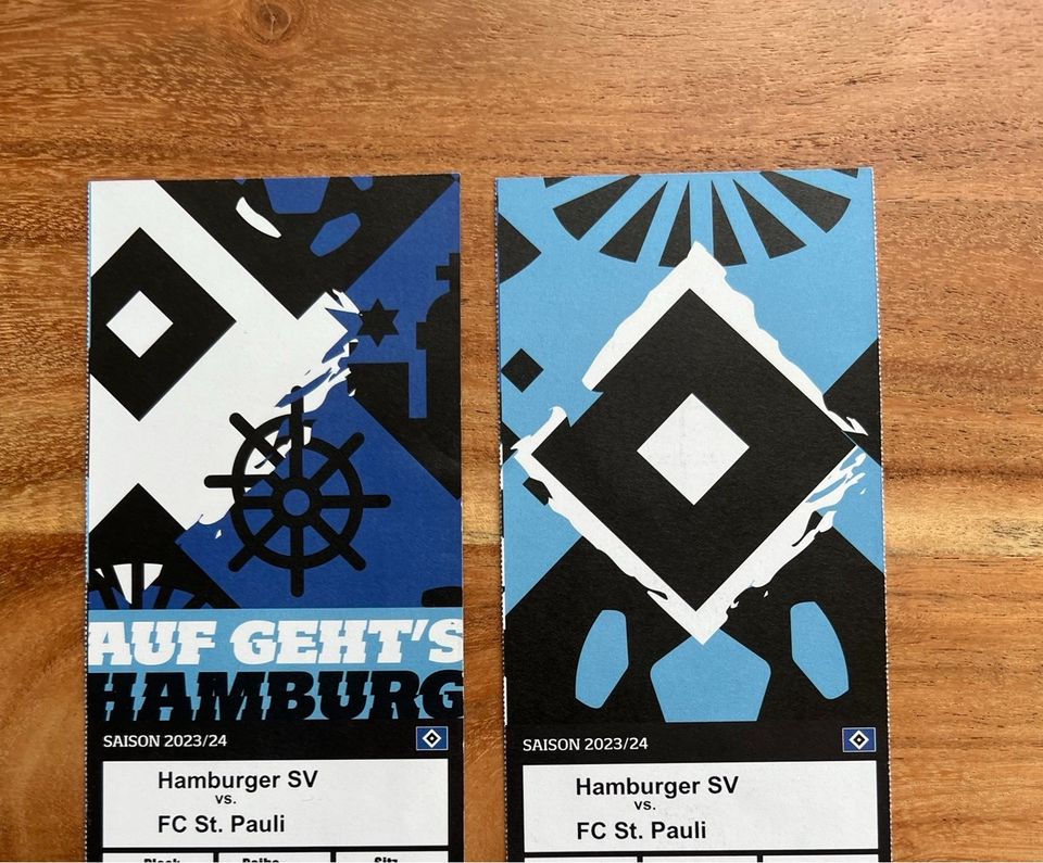 2X Hsv - St.Pauli Tickets 03.05 ( Nordtribüne 24C nebeneinander) in Hamburg