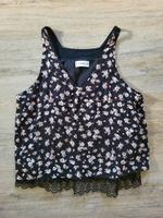 Schwarzes Blumentop Pull&Bear Gr.M Kiel - Kronshagen Vorschau