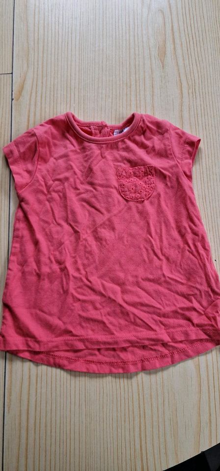 T-Shirt F&F 6-9 Monate 74 korallrot in Nandlstadt