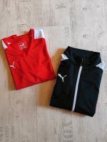 Puma Trainingsset - T-Shirt rot + Jacke schwarz - Gr. 152 Hessen - Rödermark Vorschau