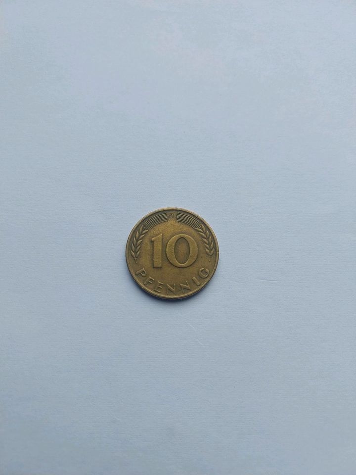 10 pfennig 1950 in Nürnberg (Mittelfr)