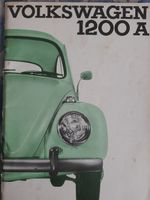 VW Käfer 1200 A, Bedienungsanleitung von 8/1965 Nordrhein-Westfalen - Lippstadt Vorschau
