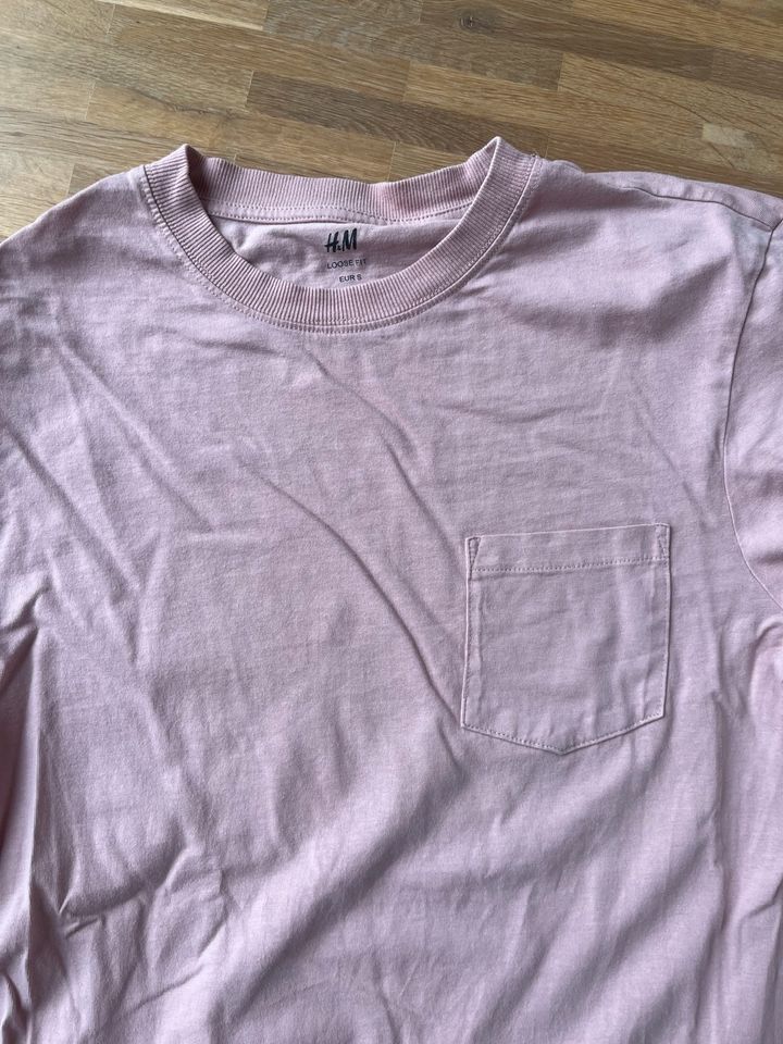 rosa Shirt loose fit von H&M in Ellwangen (Jagst)