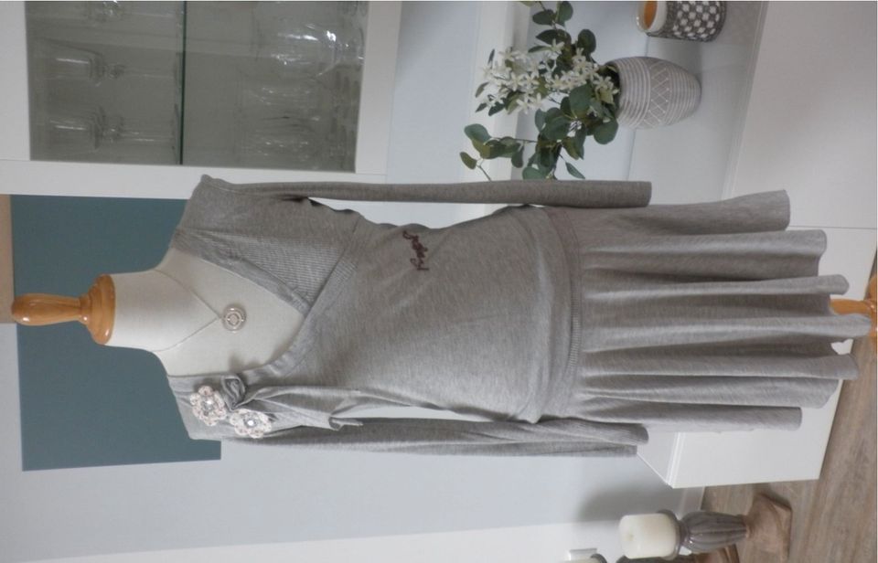 Freesoul Kleid Sweatkleid grau meliert Gr.38 M NP90€ in Üxheim