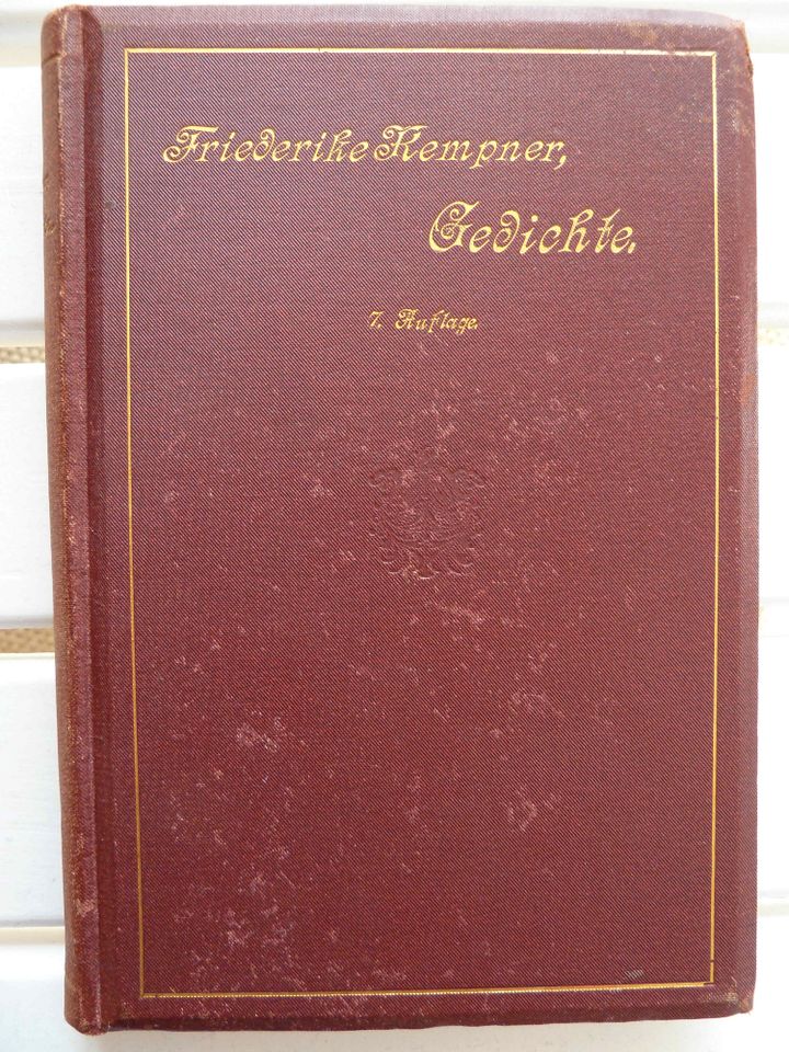 1895 Friederike Kempner Gedichte 7. Auflage Antiquarisches Buch in Weinstadt
