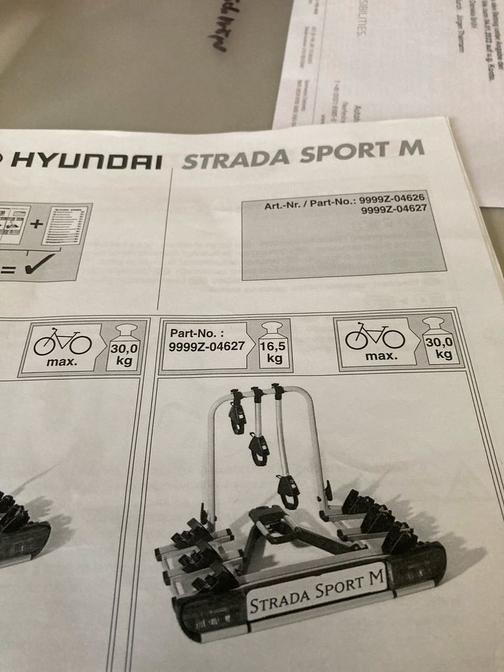 Hyundai Tycson Fahrradheckträger Artera Strada Sport M abnehmbar in Leipzig