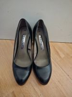 Tamaris Pumps Leder Schuhe Gr. 38 schwarz Wandsbek - Hamburg Jenfeld Vorschau