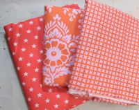 Nr. 06-04 orange Stoffpaket Stoffrest Patchwork Free Spirit Poppy Baden-Württemberg - Korntal-Münchingen Vorschau