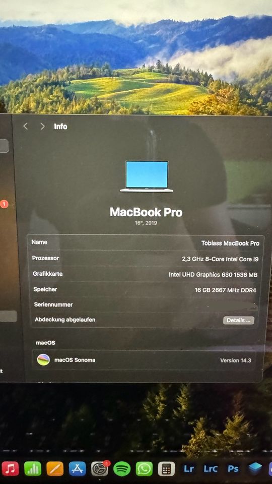 MacBook Pro 2019 16“ Intel i9 2,3 GHz in Dresden