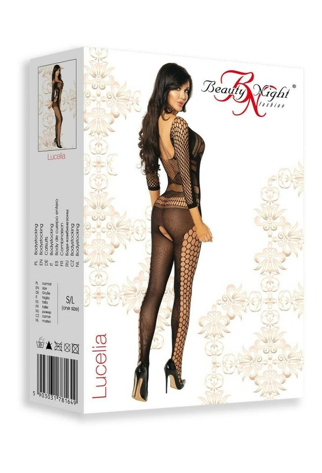 Sexy Body Bodystocking Nylon Einteiler Reizwäsche Dessous S M L in Frankfurt am Main