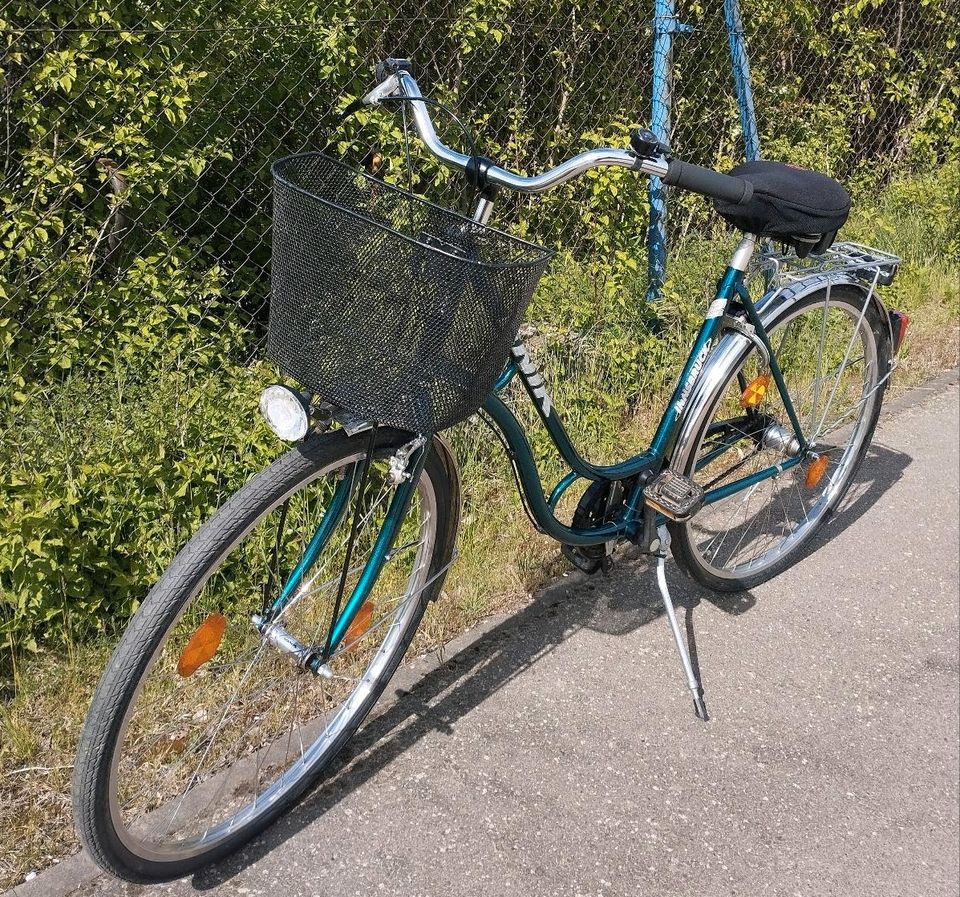 Damenfahrrad Enik Innsbruck 28 Zoll City Bike Shimano 3 Gang Korb in Altenburg