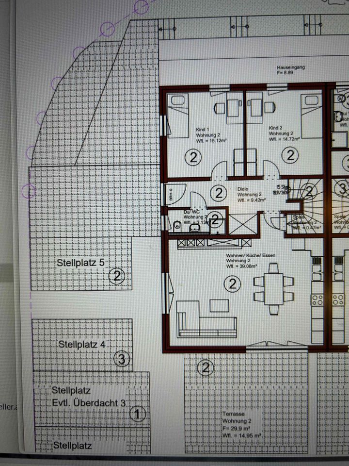 5 Zimmer Wohnung am Roten Hügel - 500m unterhalb Klinikum in Bayreuth