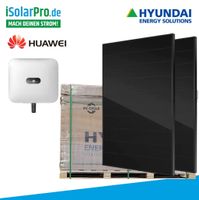 10 kW Photovoltaikanlage Set 24 x HYUNDAI FULL BLACK SHINGLED Solarmodule + 10kW HUAWEI Hybrid Wechselrichter SUN2000-10KTL-M1-HC Nordrhein-Westfalen - Moers Vorschau