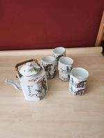 Japanisch Teeservice Teeset Tassen Becher Kanne Messing Vogel Niedersachsen - Tiddische Vorschau