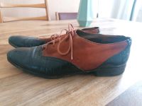 Vintage Leder Schnürschuhe Italy braun-schwarz Gr 38 Kiel - Mitte Vorschau