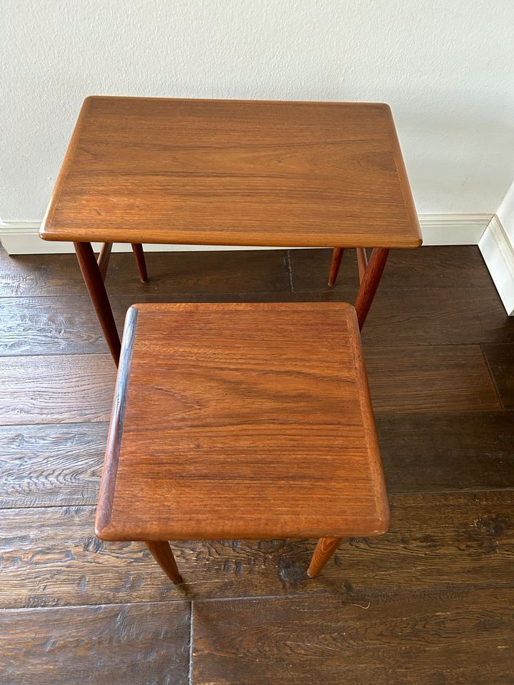 Teak Teakholztische Danish Design Kai Kristiansen 2 Stück in Nettetal