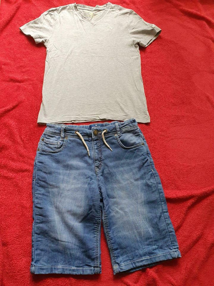 TOM TAILOR T-Shirt/Jeans-Shorts Set Größe 152 in Neumünster