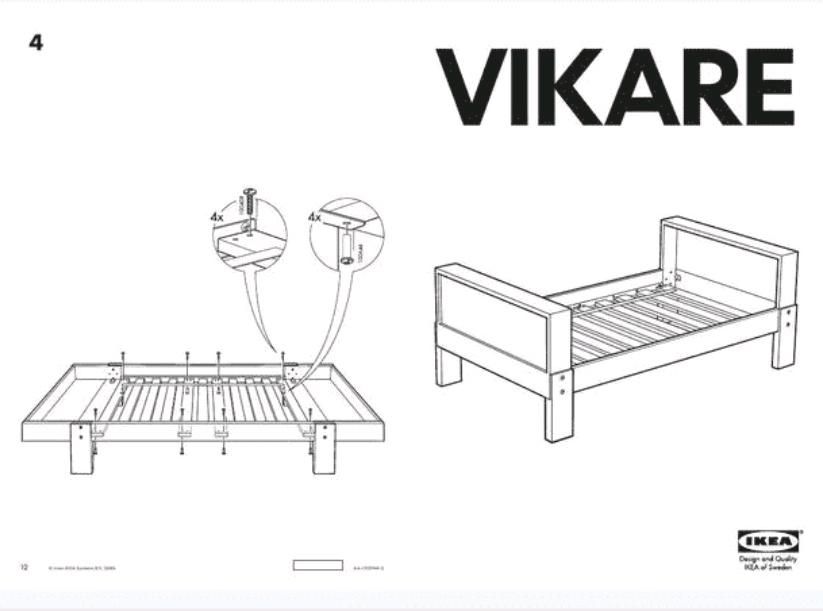 Ikea vikare Bett Kinderbett mitwachsend in Hartenstein