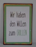 Blechschild Grillen Nordrhein-Westfalen - Witten Vorschau