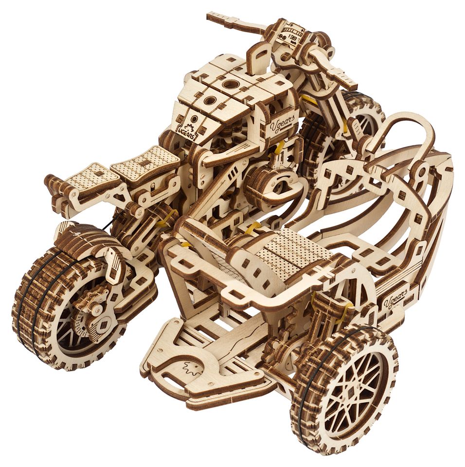 3D Holzbausatz von UGEARS - Motorrad Scrambler (3D – Puzzle) in Plettenberg