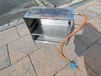 Edelstahl V2A selbstgebaute Gasgrill mit 3 Kochblatten Bayern - Geroldshausen Vorschau